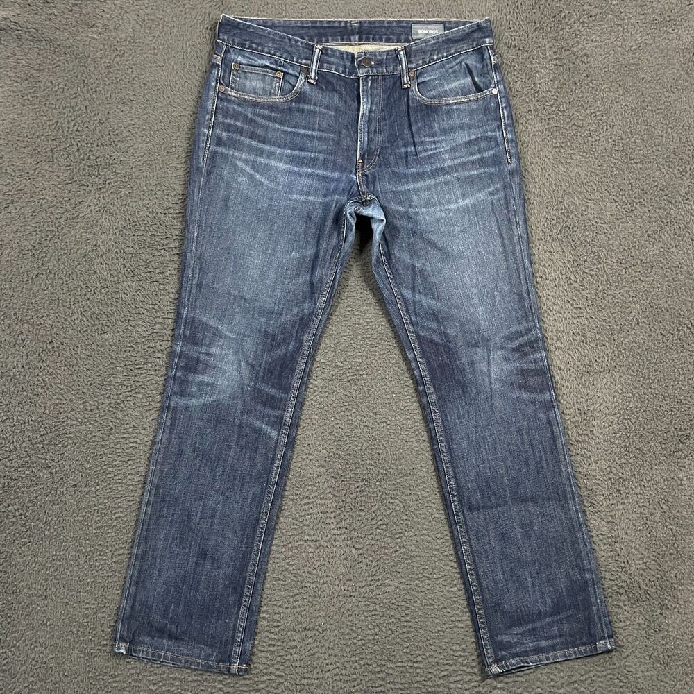 Bonobos Jeans Mens 35x32 Blue Straight Fit Stretch Medium Wash Casual